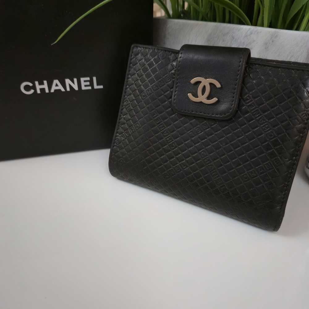 Chanel Black Leather Wallet